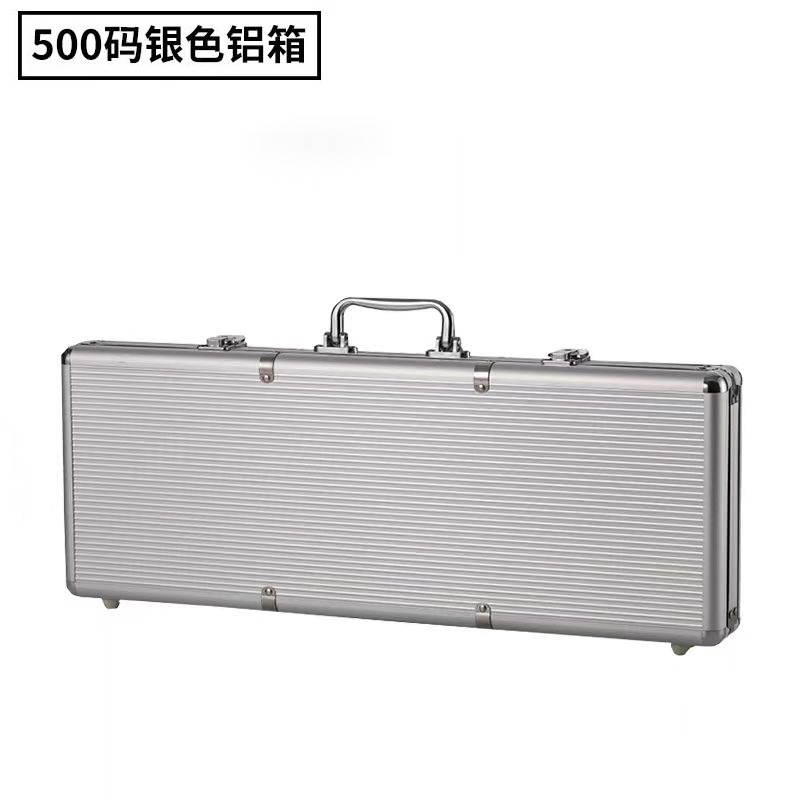 Factory wholesale aluminum alloy portable chip box mahjong chess room chip box chip coin aluminum box