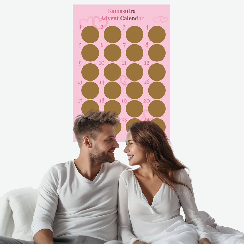 Cross-Border New Product Valentine's Day Scratch-Off Greeting Card 50 Sex Positions Challenge Scratch-Off Card Couple Gift