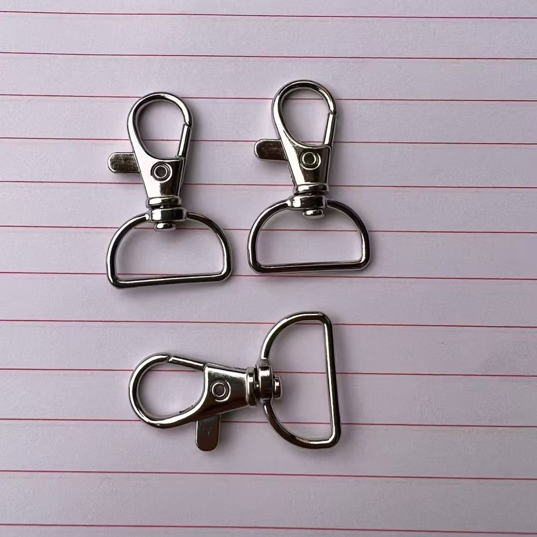 Factory 20mm4g zinc alloy hook dog buckle fish mouth hook metal spring buckle key chain lanyard lobster buckle