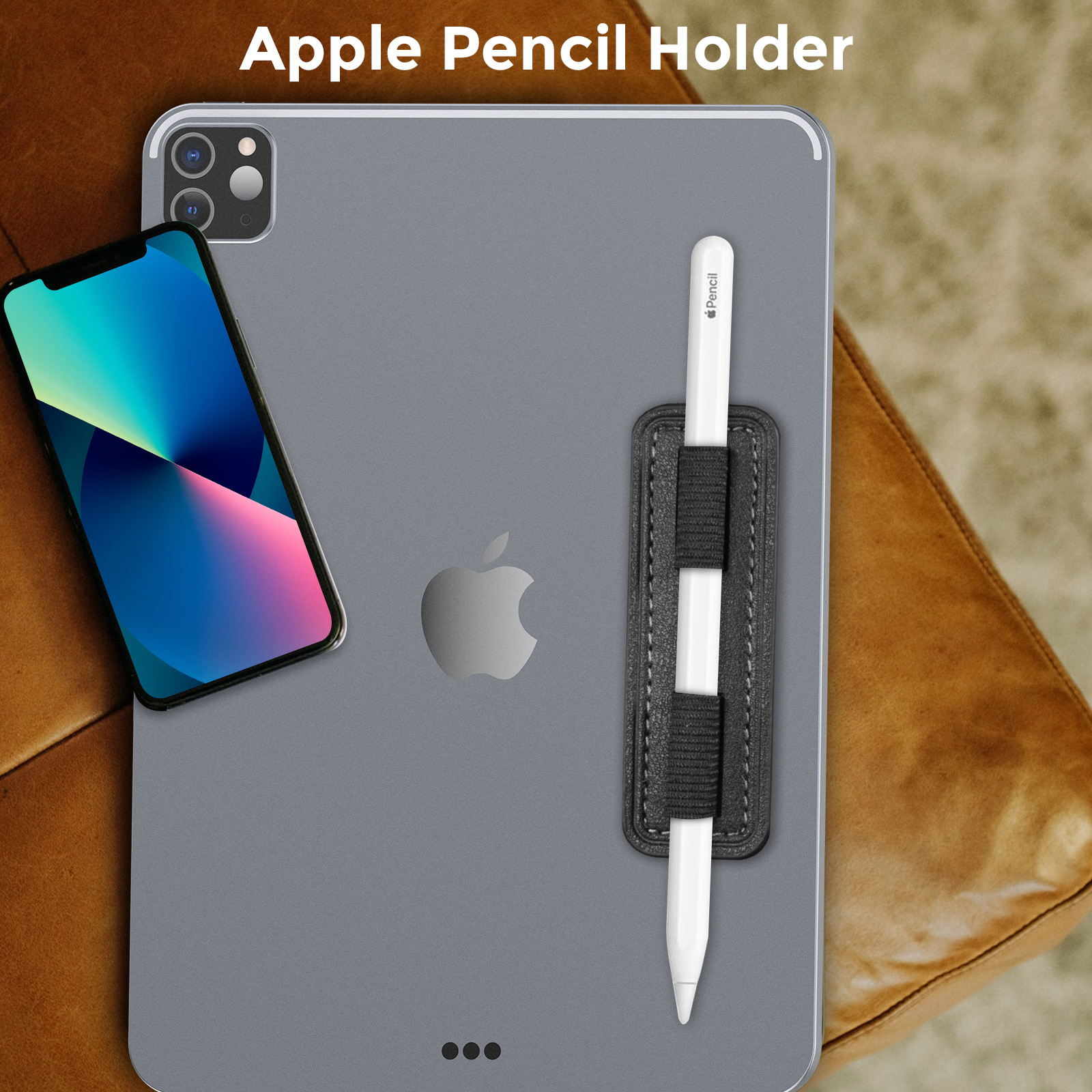 Suitable for Apple Pencil3 (Usb-C) & 2&1 Removable Adhesive Pu Pen Holder Pen Sticker Storage Pen Slot Pen Holder