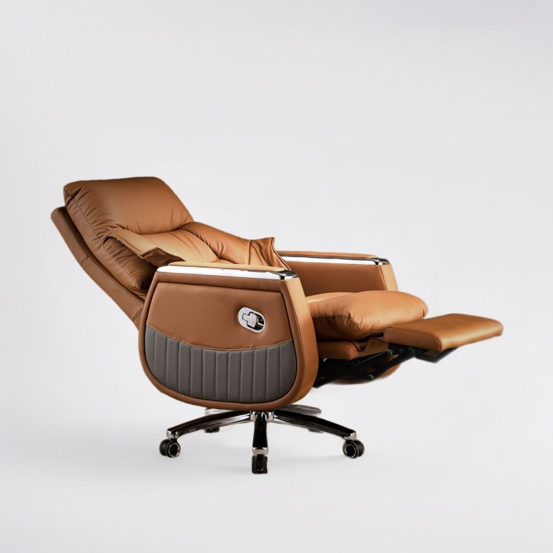 High-End Business Executive Chair, Ergonomic and Comfortable Office Chair, Executive Chair for Lunch Break, Dual-Purpose Sitting and Reclining Executive Chair
