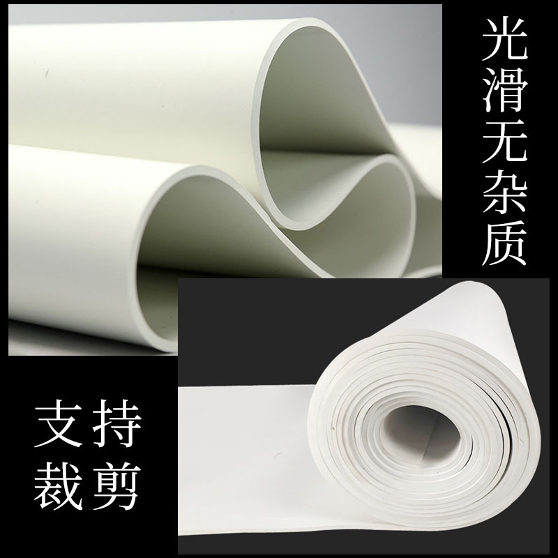 Supply of White Rubber Sheets, Acid and Alkali Resistant Laboratory Rubber Countertop Mats, Wear-Resistant White Rubber Sheets for Sandblasting Rooms