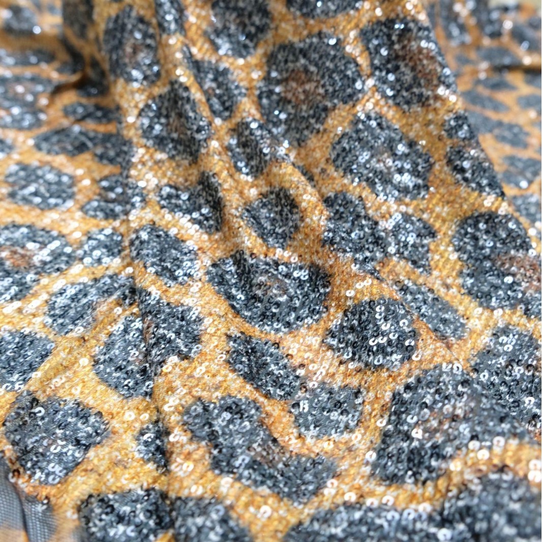 Printed Custom Straight Embroidered Women's and Children's Clothing Dress Sequin Sequin Clothing Fabric