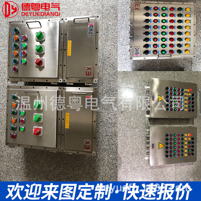 Explosion-proof power lighting distribution box maintenance power supply instrument outdoor IP65 waterproof stainless steel explosion-proof junction box
