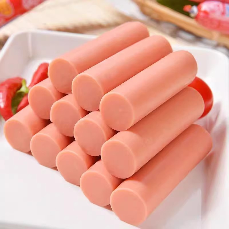 Jinluo Koukoufu 70g*50 Pieces of Ham Sausage Spicy Hot Pot Skewers Ingredients Steamed Starch Sausage Grilled Sausage Whole Box