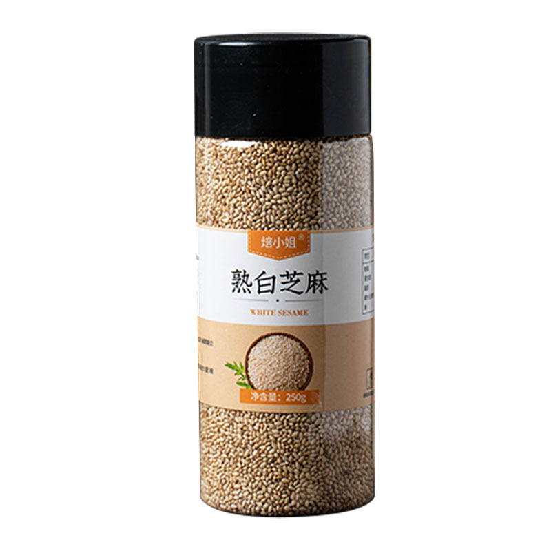 Miss Baked Cooked Black/White Sesame Baked Barbecue Seasoning Household Ready-To-Eat Sesame Canned Cooked 500g