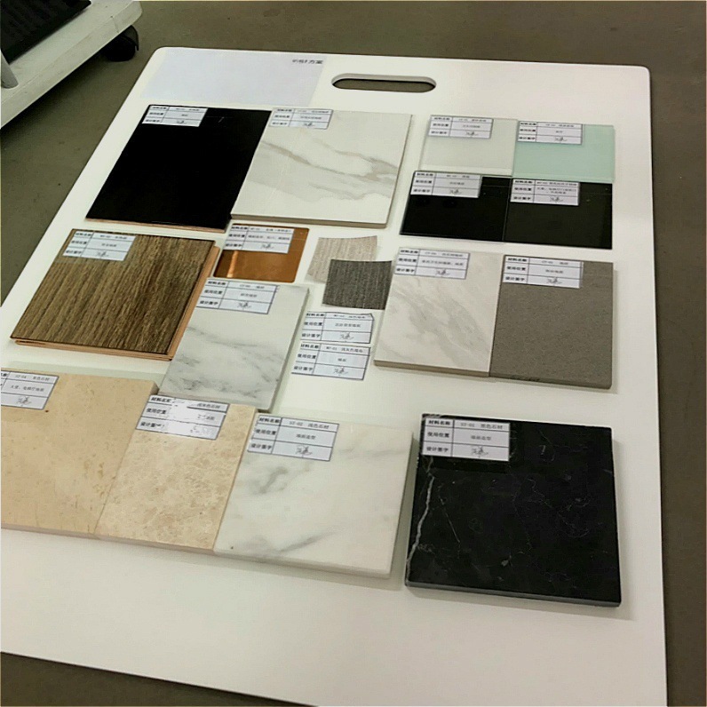 Портативная ПВХ доска для печати Выставочная доска для компании Декор для инженерии Материалы для тендера Доска образцов Влагостойкая