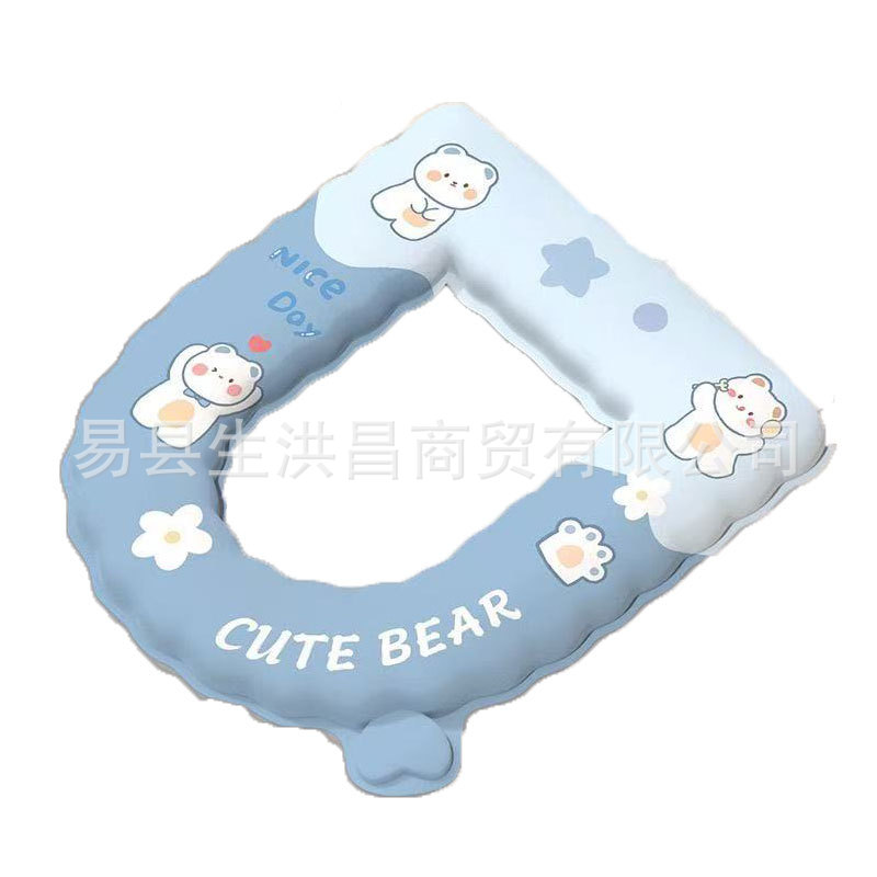 Popular Toilet Seat Cushion Waterproof No-Wash Toilet Seat Toilet Seat Cushion Bathroom Toilet Mat Plus Size