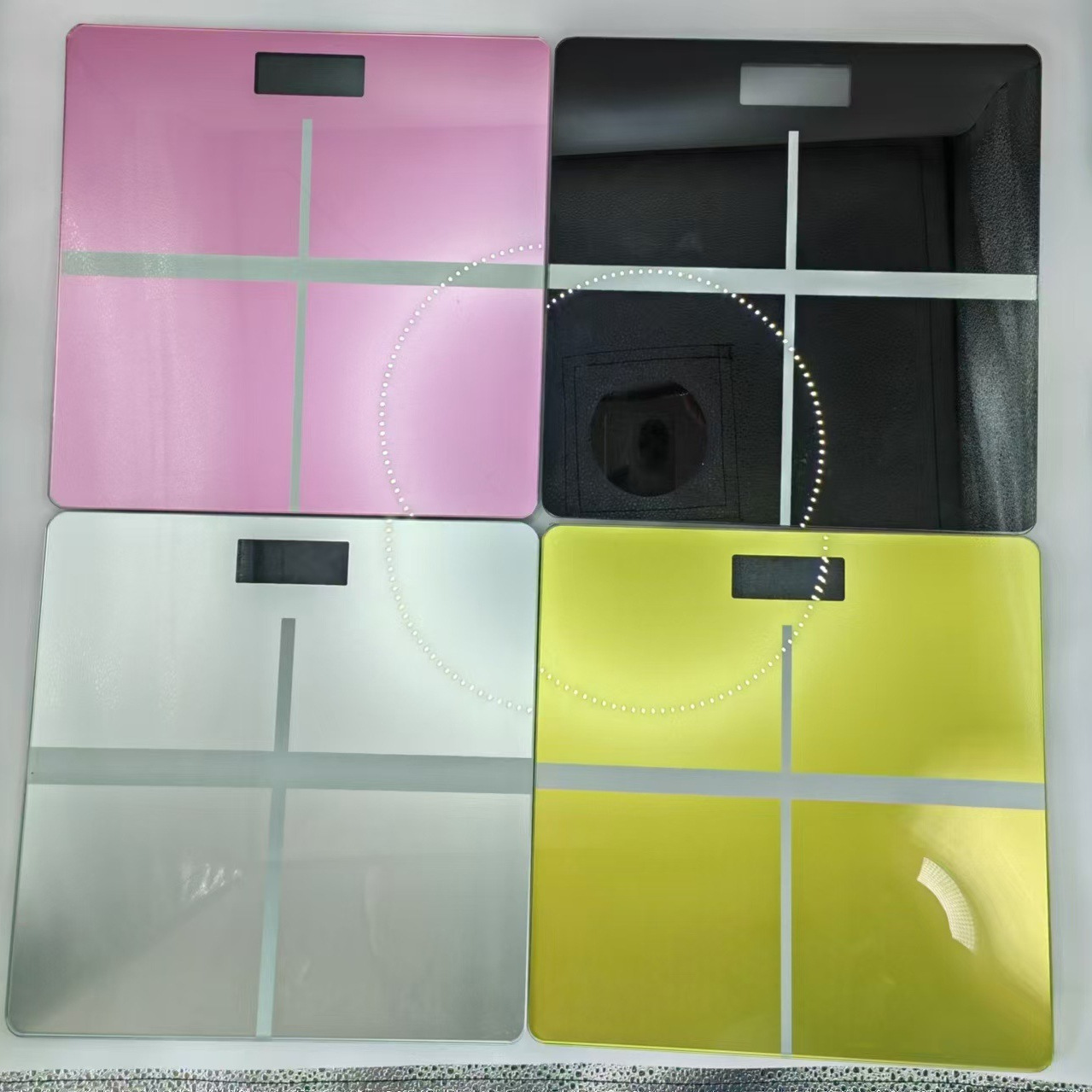 Fashion Electronic Scale Weighing Scale Square Body Scale Promotional Gift Household Small Weighing Tempered Glass Scale