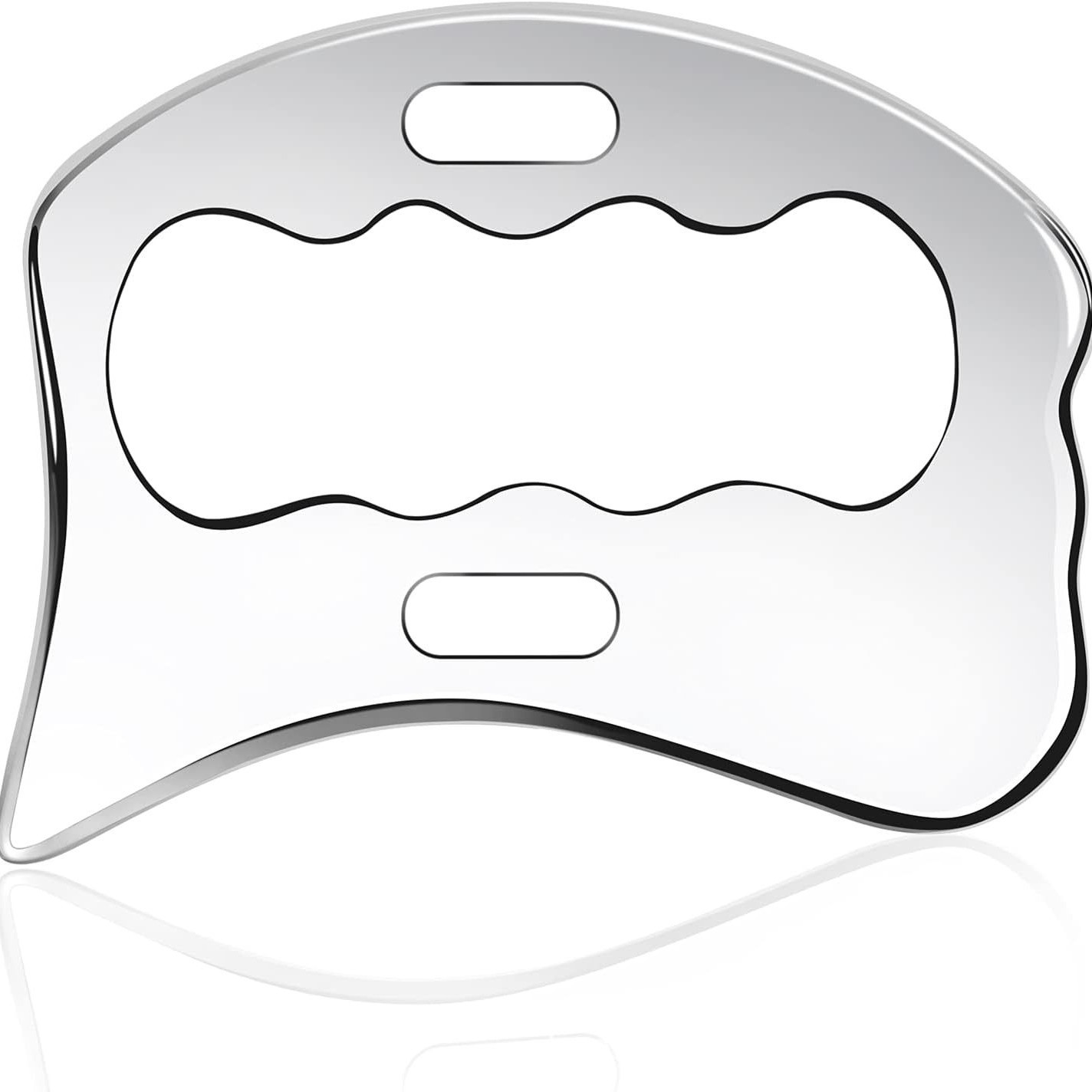 304 stainless steel fascia knife scraping board cross-border hot beauty body universal metal plucking body massage board