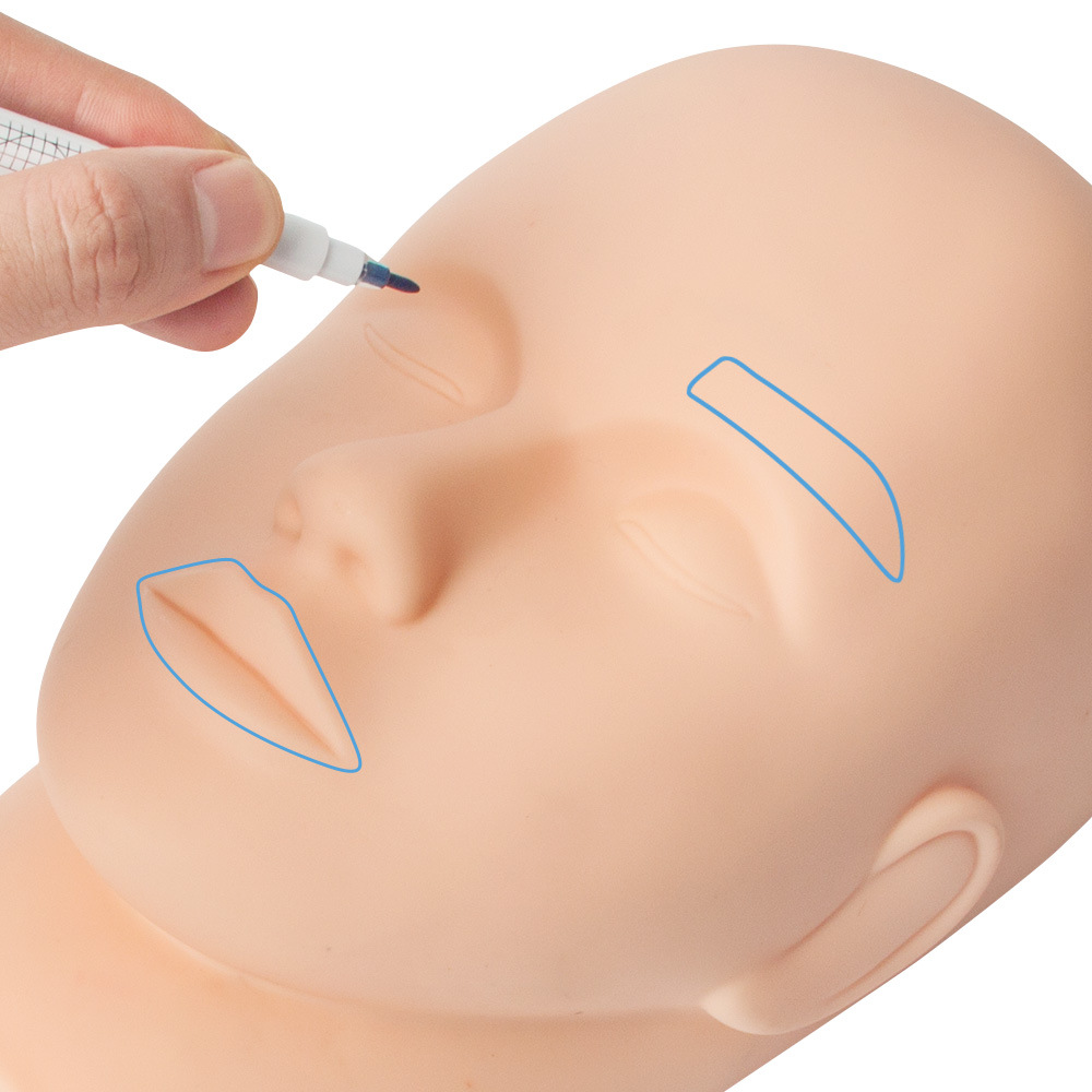 Factory Direct Sales Cross-Border Tattoo Marker Pen Single-Head Marker Double-Head Marker Positioning Marker Pen