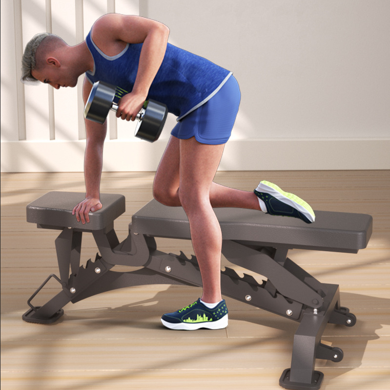 Dumbbell Bench Fitness Chair Bench Press Bench Adjustable Dumbbell Flat Bench Home Dumbbell Chair Fitness Equipment Storage Foldable