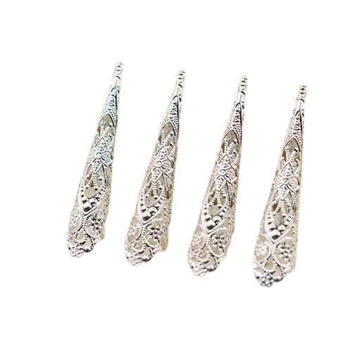 Empress Ancient Jubilee Raiders Same Style Armor Set Ancient Palace Armor Ruyi's Royal Love in the Palace Gold and Silver False Nail Set Armor