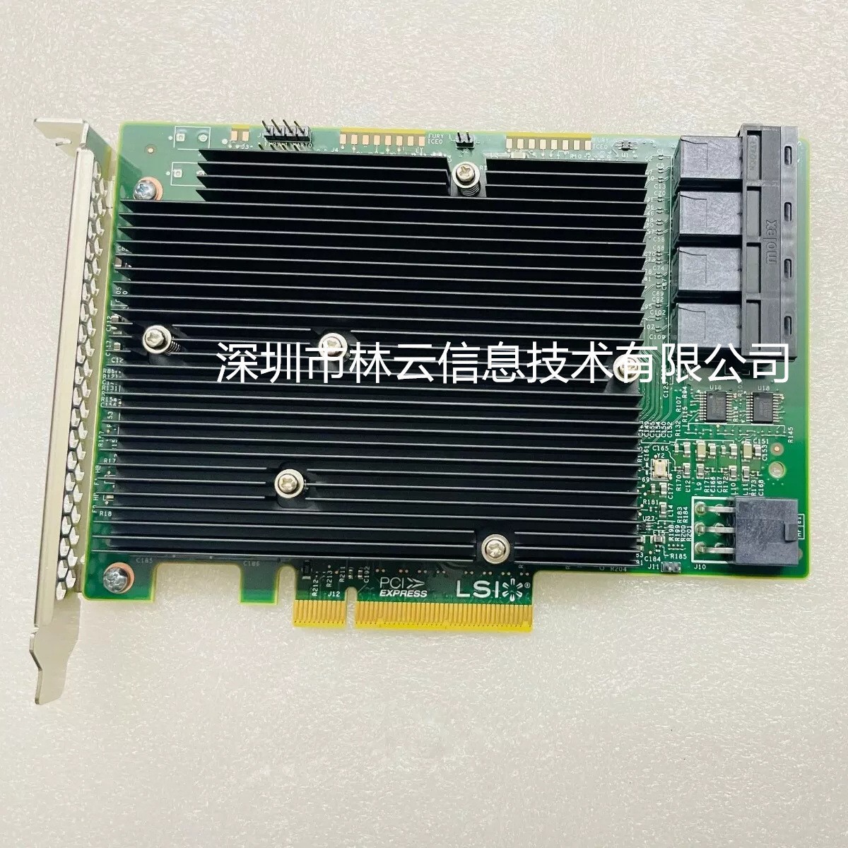 Подходит для Lsi 9300-16I 16-Портовая 12Gb Hba Пасс-Through Карта Расширения Поддерживает 16t Sas 3008