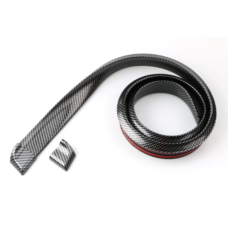 Cross-border car decoration fixed air strip spoiler rubber sealing strip carbon fiber tail trim strip 1.5 meters