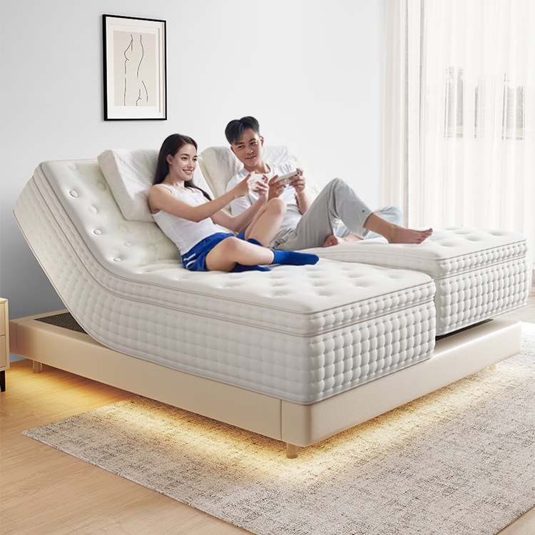 Нулевая гравитация, подъемная, полностью автоматическая интеллектуальная электрическая подвесная кровать, не мешающая, полностью раздельный массажный матрас