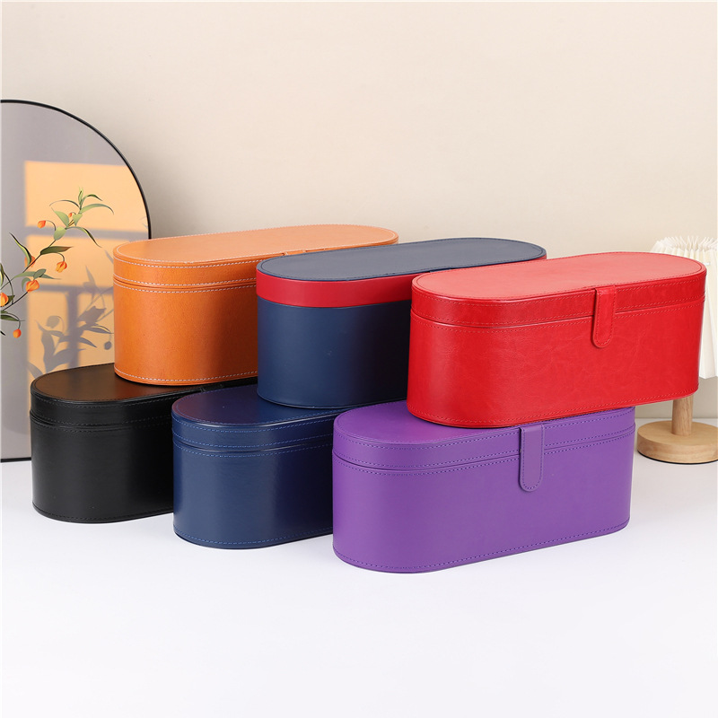 Hair Dryer Leather Box Packaging Box Customized Dyson Original Classy Gift Box Curling Iron Set Hair Dryer Cosmetics Bag