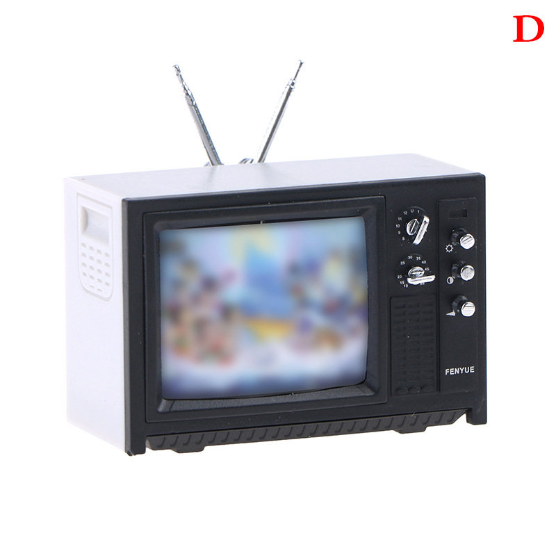1:12 doll house accessories mini miniature TV Dollhouse scene model