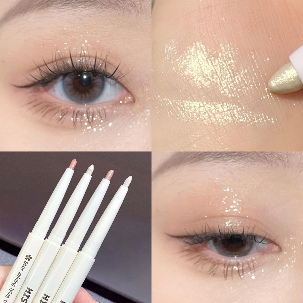 Beginner's Silkworm Pen Pearlescent Brightening Liquid Women's Eyeshadow Stick Silkworm Pen Silkworm Stick White Highlight Student Eye Makeup Pen