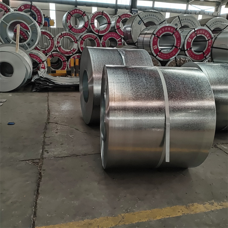 Galvanized Coil with Flower Hot-Dip Galvanized Coil High Zinc Layer Galvanized Steel Plate White Iron Sgcc Galvanized Coil Galvanized Plate