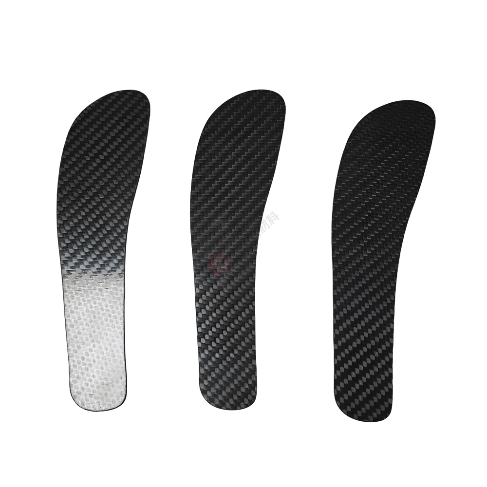 Manufacturer Customized 3K Full-Length Carbon Fiber Insole Inserts Lightweight Composite Running Shoes Shock-Absorbing Racing Running Shoes
