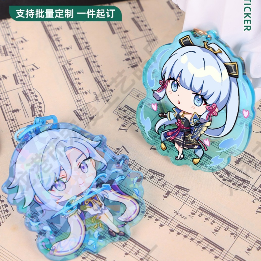 Acrylic Stand Custom Cute Anime Cartoon Badge Desktop Ornaments Kidsren Student Gift Keychain Clip