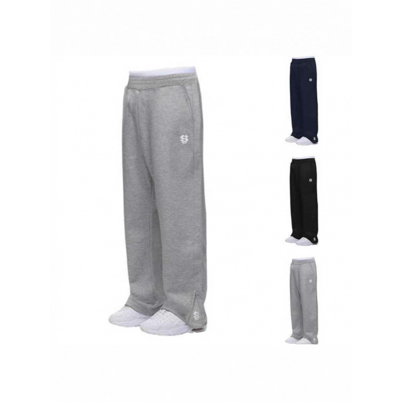 Кросс-бордерные европейские и американские ретро Y2K уличные модные хип-хоп повседневные эластичные брюки с молнией свободного кроя однотонные спортивные брюки