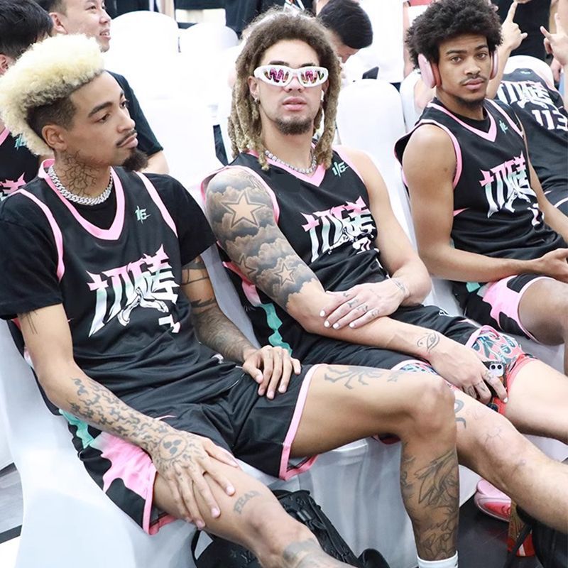 New Double-Sided Basketball Uniform Customized College Student Game Team Uniform Printed Children's American Reversible Reeves Jersey