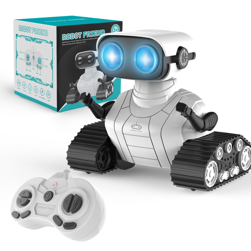 Remote Control Robot Toy Children's Sound and Light Charging Robot Remote Control Car Boy Toy Gift Manufacturer Wholesale