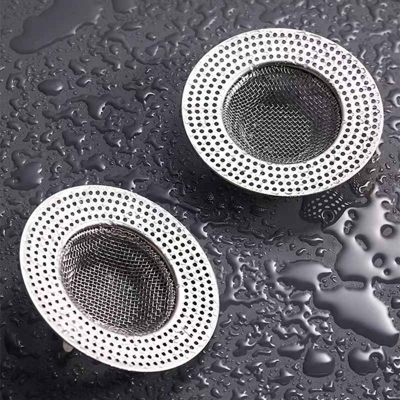 Stainless steel floor drain net General sewer filter toilet anti-hair clogging artifact kitchen sink filter