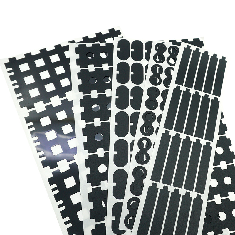 Factory black PC insulation sheet flame retardant, fireproof and high temperature resistant Mala battery insulation sheet customized processing