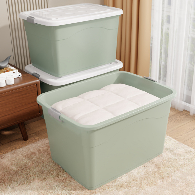 Extra Large Storage Box for Clothes, Quilts, Books, Thickened Plastic Storage Box for Car Toys