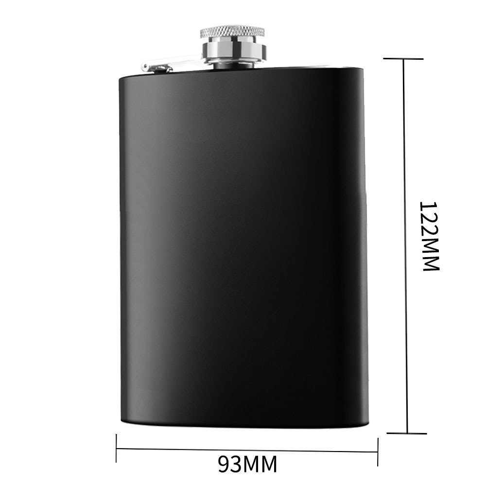 Stainless steel hip flask 8oz oz 201 hip flask stainless steel spray black portable 304 stainless steel hip flask metal