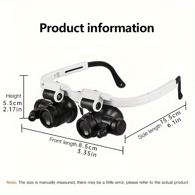 2026 New Cross-Border Dropshipping for Close-Up Work Magnifying Lens Head-Mounted Magnifying Glass