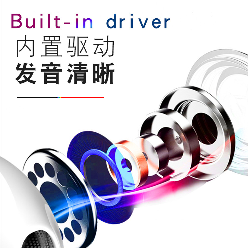 Subwoofer Wired Headset In-ear Wire Control Headset for Huawei type-c Android Headset Brand