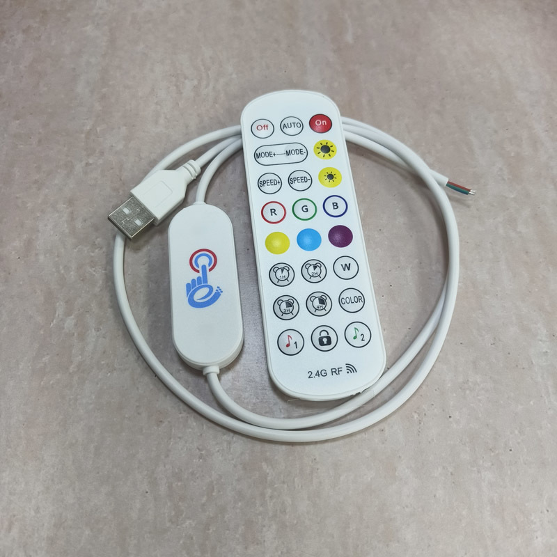 Лампа Baolian, APP, сенсорный 2.4G пульт Bluetooth, однокнопочный RGB, цветное домашнее украшение, 5-24V 6A