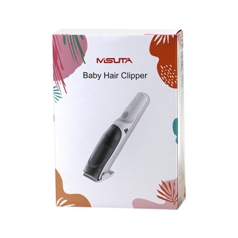 Misuta Kidsren's Hair Suction Hair Clipper Baby Electric Clipper Light Sound Baby Shaving Rechargeable Home Delivery Cloth