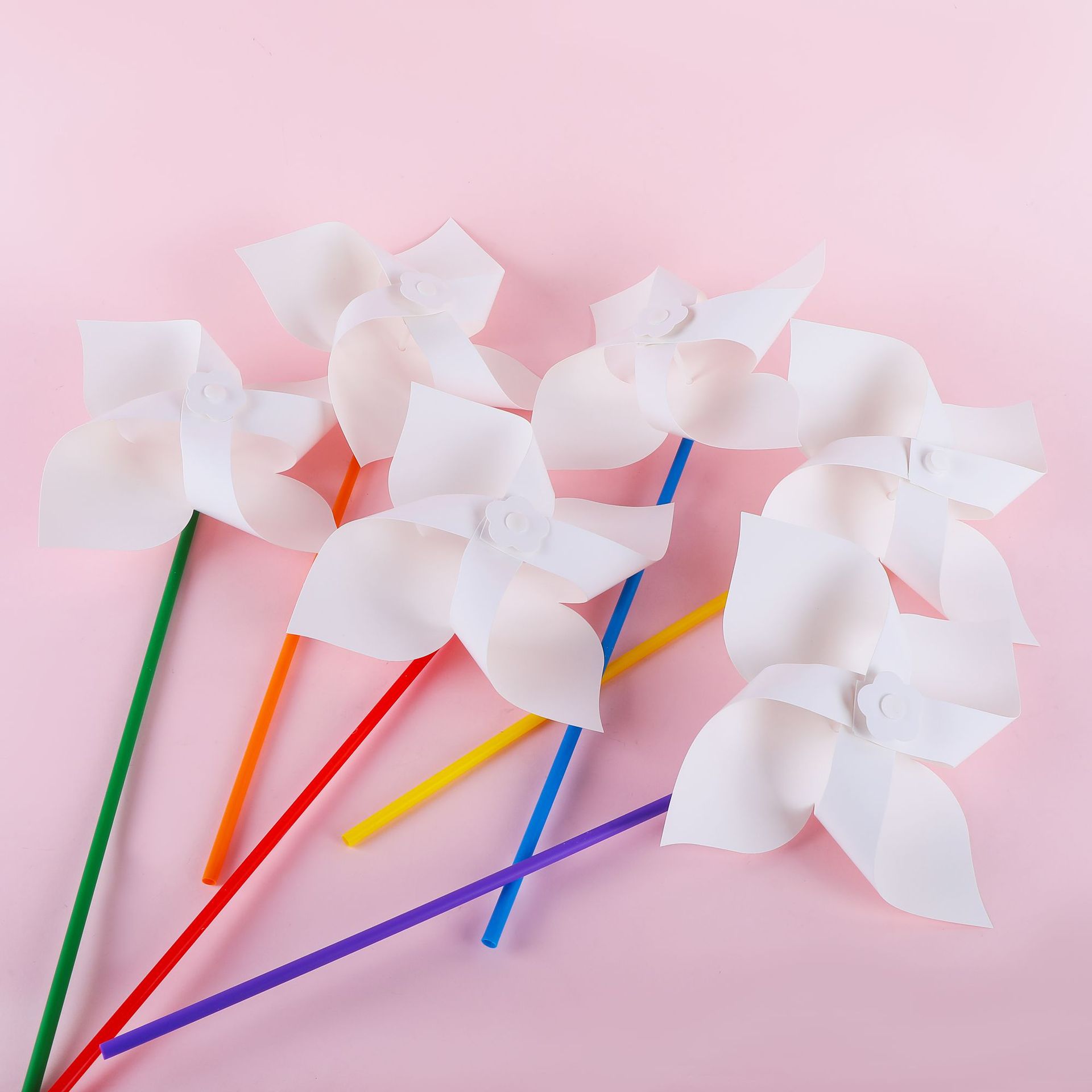 Ins Cross-border Four-leaf Color Rod Dutch Windmill Household Children's Painting Toy Decoration Photography Windmill