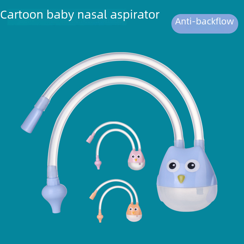 New Cartoon Baby Oral Suction Nasal Aspirator Baby Snot Cleaner Newborn Anti-Reflux Catheter Nasal Aspirator
