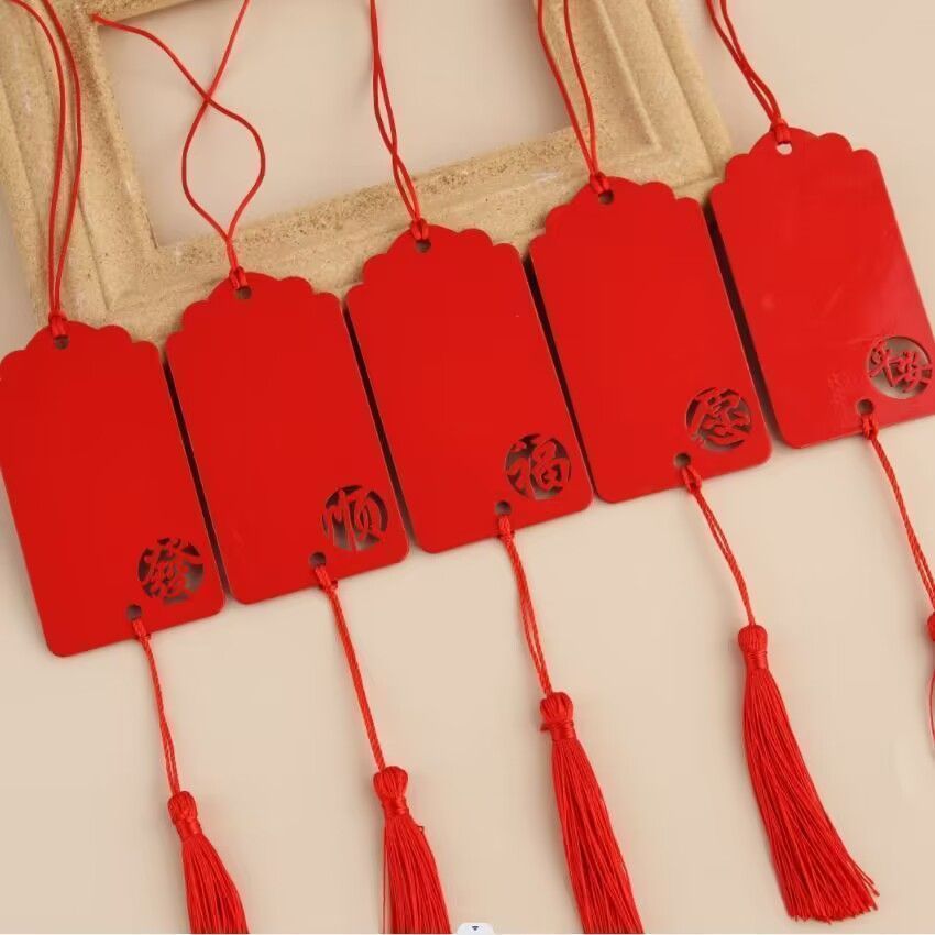 Wooden Wishing Card, Handwritten Prayer Card, Wooden Hanging Card, Peace Card, Tree Blessing Small Card, Event Decoration