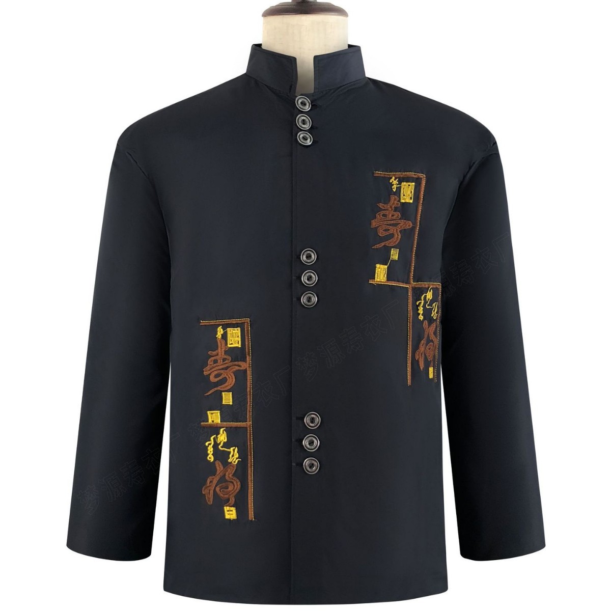 White thing factory wholesale old man shroud modern outfit four under three men full set of Chinese tunic suit seven