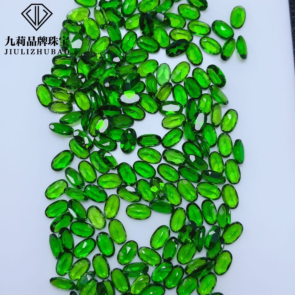 Оптовая продажа натурального диопсида, свободные камни, кольцо с круглой и овальной поверхностью, многоразмерное инкрустированное кольцо, подвеска, ювелирные изделия