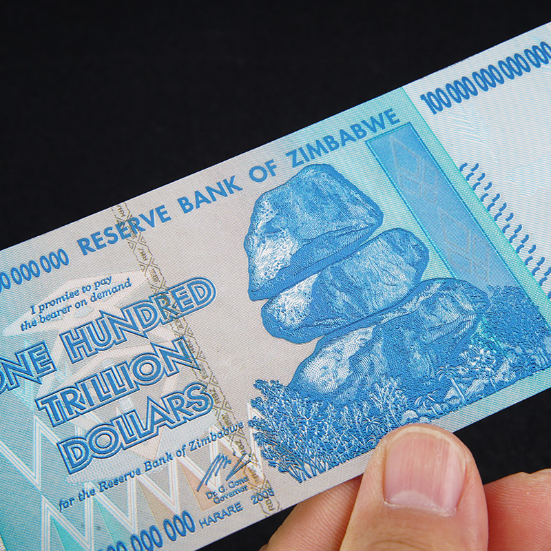 Gold Foil Commemorative Coin Pet Plastic Gold Foil Gold Banknote Trump 100 Trillion Commemorative Collection Coin Crafts Can Be Customized