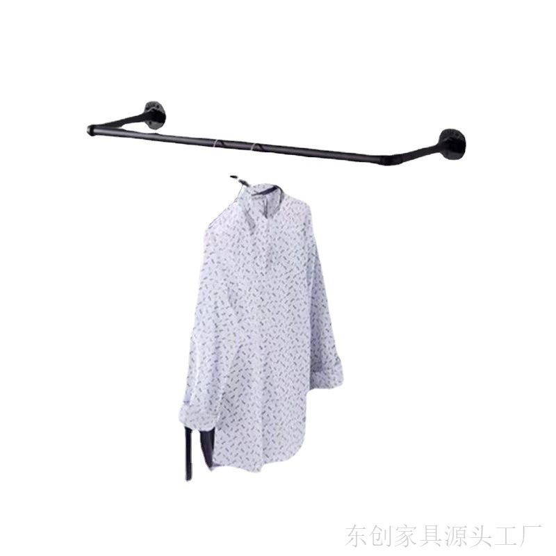 Clothing store shelf display rack industrial water pipe wall hanger men's and women's clothing wall hanging display rack