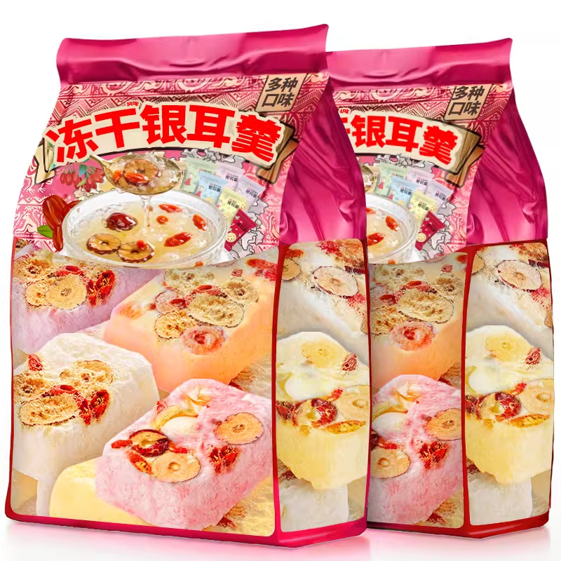 Не вареный мгновенный суп из серебряного гриба с красными финиками, маленькая упаковка, мгновенный суп оптом