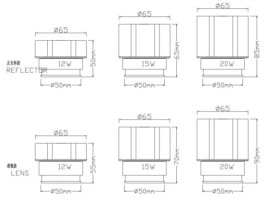 Engineering Low Profile 12W15W20W25W Cold Forging Radiator 50Led Module Kit Replaces Mr16Gu10 Bulb