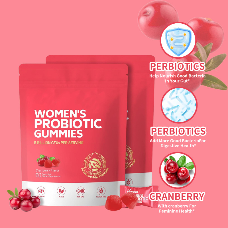 Spot Export Women's Probiotic Gummies Cranberry Gummies Cranberry Probiotic Gummies Source