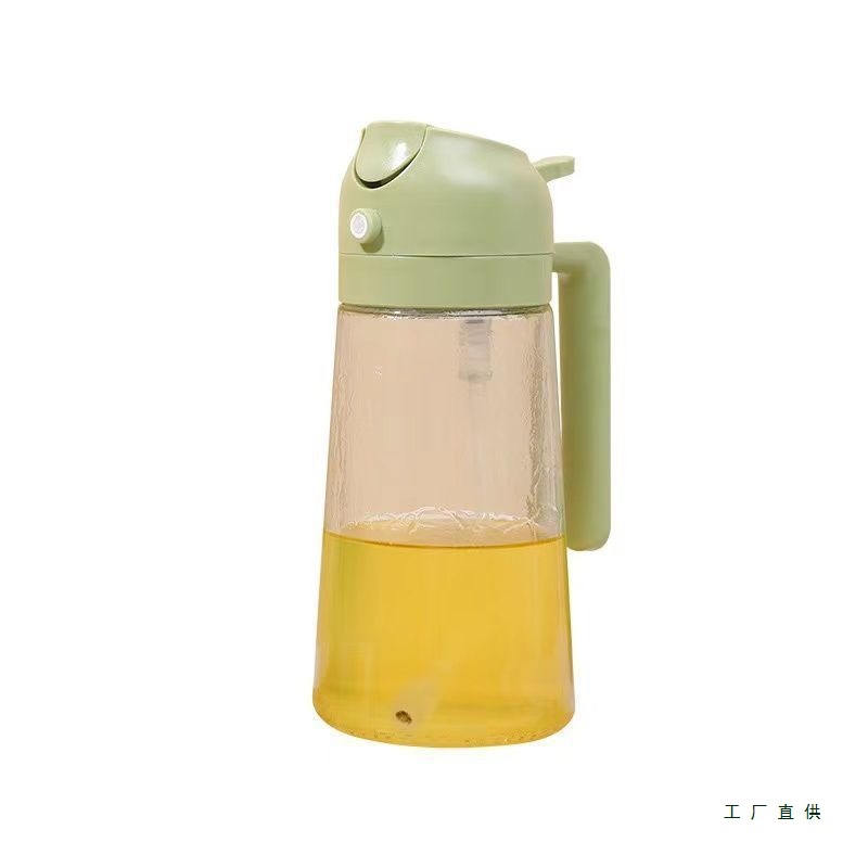 Oil Spray Bottle Kitchen Household Spray and Pour Dual-Purpose Oil Spray Bottle Air Fryer Atomized Oil Spray Bottle Glass Leak-Proof Oil Tank Pot