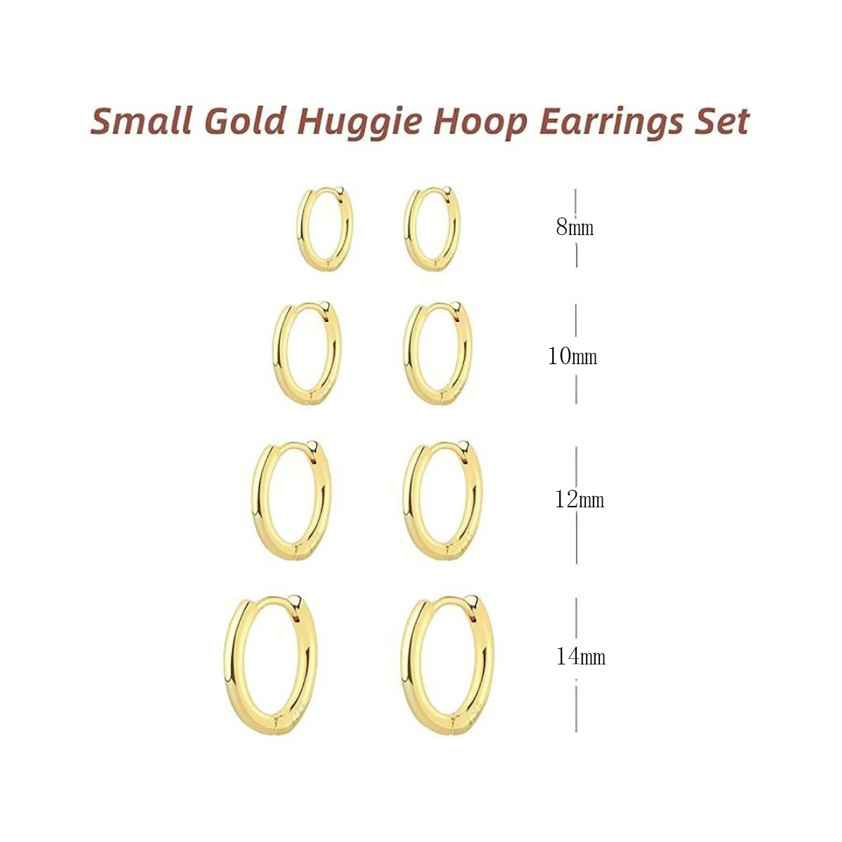 Men's and Women's Stainless Steel Stud Earrings Simple Personality Face Skinny Ear Ring Titanium Steel Earrings European and American Ear Buckle Circle Earrings