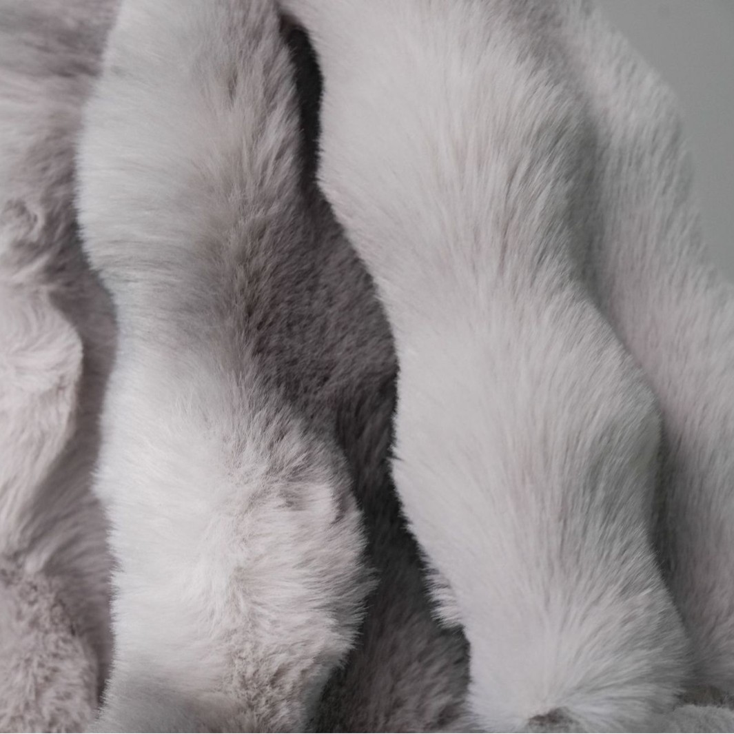 Imitation Tie-Dye Large Rabbit Fur Bubble Fabric, Imitation Rabbit Fur Clothing, Bags, Carpets, Pillows, Artificial Fur, Eco-Friendly Polyester